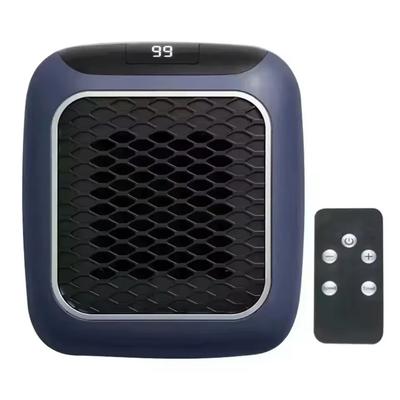 Mini Wall Mounted Electric Heater With Remote Control blue