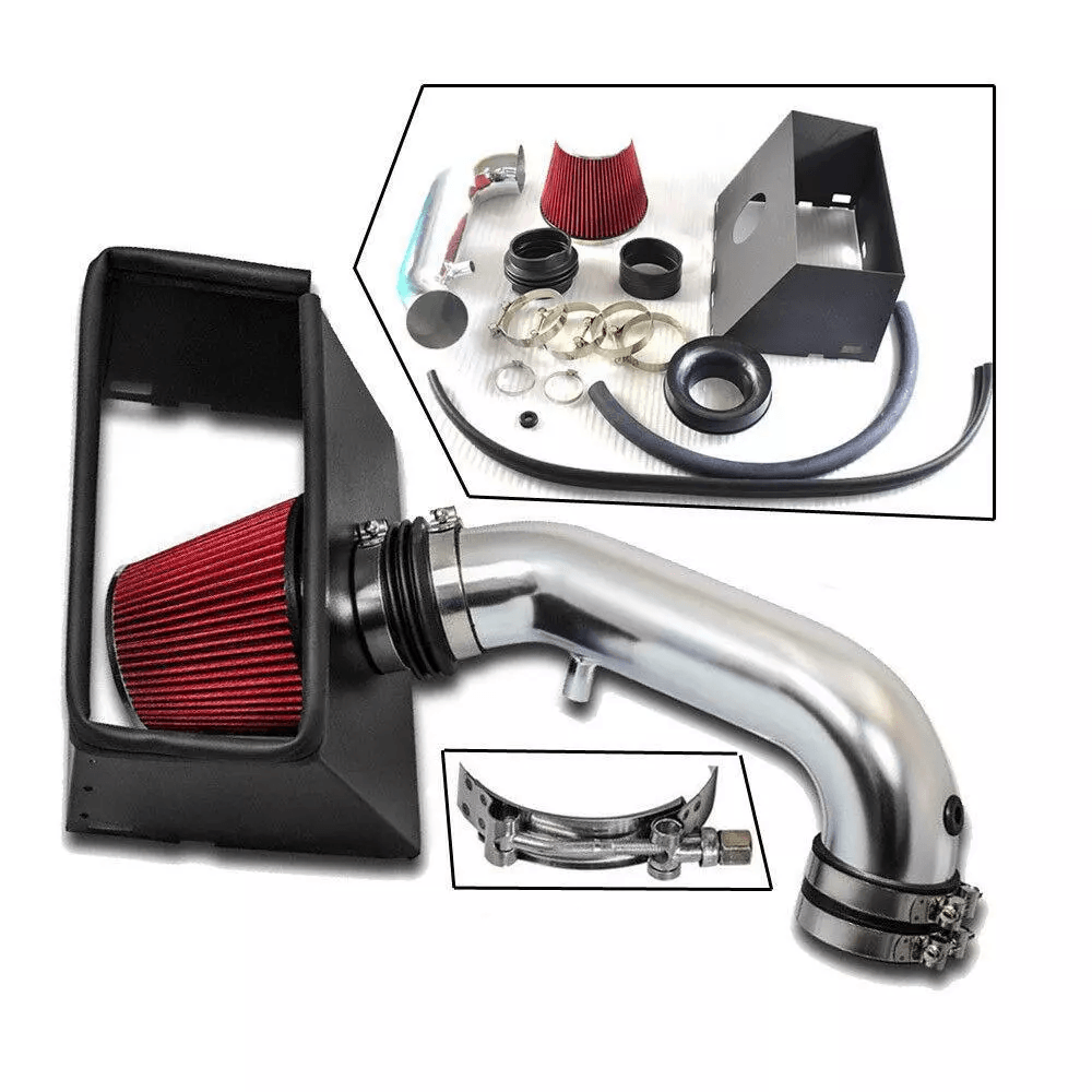 Cold Air Intake Kit With Filter For Dodge Ram 1500 2500 3500 5.7L V8 Red Aluminum Performance Air Intake System Cold Air Intake Kit With Filter For Dodge Ram 1500 2500 3500 5.7L V8 Red Aluminum Performance Air Intake System
