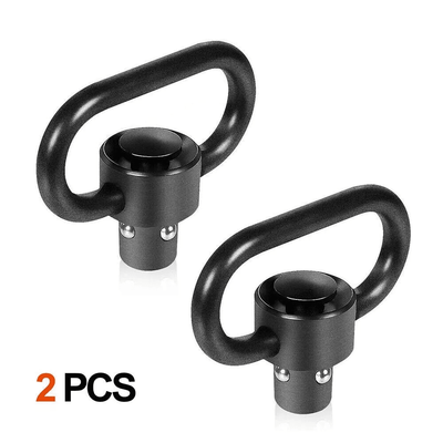 2PCS Heavy Duty Flush Push Button Quick Detach 1.25" Rifle QD Sling Swivel Mount For Tactical Guns & Hunting Accessories 2PCS Heavy Duty Flush Push Button Quick Detach 1.25" Rifle QD Sling Swivel Mount For Tactical Guns & Hunting Accessories