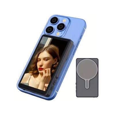 Magnetic Rear Camera Monitor For Phone Vlogging And Live Streaming grey