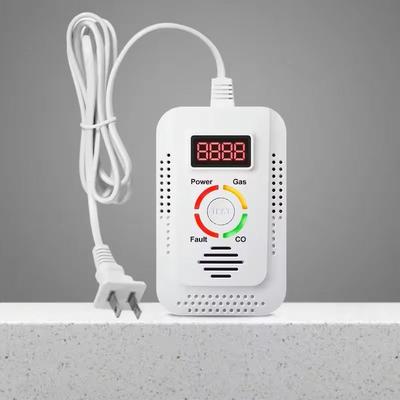 Natural Gas And Carbon Monoxide Alarm Dual Sensor Home Gas Safety Monitor us Plug