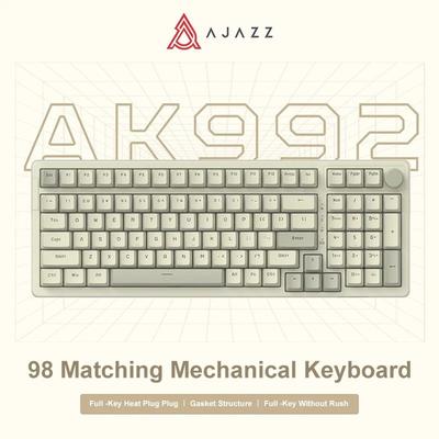 Ajazz AK992 Wired Mechanical Keyboard With Hot Swappable Keys And Multimedia Control Ajazz AK992 Wired Mechanical Keyboard With Hot Swappable Keys And Multimedia Control