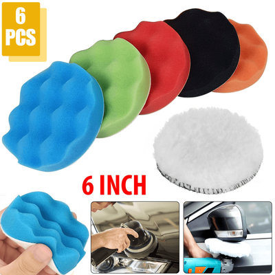 Car Buffing Pads Polishing Kit For Drill, Foam Sponge Waxing Pads For Auto Detailing Car Buffing Pads Polishing Kit For Drill, Foam Sponge Waxing Pads For Auto Detailing