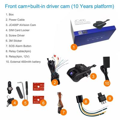4G Dual Dash Cam With GPS Tracking And Live Streaming DVR Car Camera 10 Years Free App no Tf Card