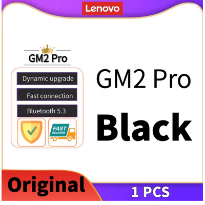 Lenovo GM2 Pro Dual Mode Bluetooth 5.3 Gaming And Sports Earbuds black