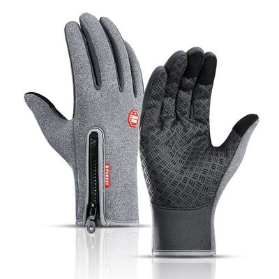 Unisex Waterproof Touch Screen Winter Gloves Perfect Gift For Men & Women Gray XL