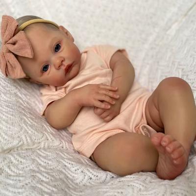 18 Inch Handmade Reborn Baby Doll With Soft Body And Realistic Skin Details 18 Inch Handmade Reborn Baby Doll With Soft Body And Realistic Skin Details