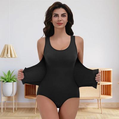 Women Tummy Control Bodysuit Shapewear black 3xl