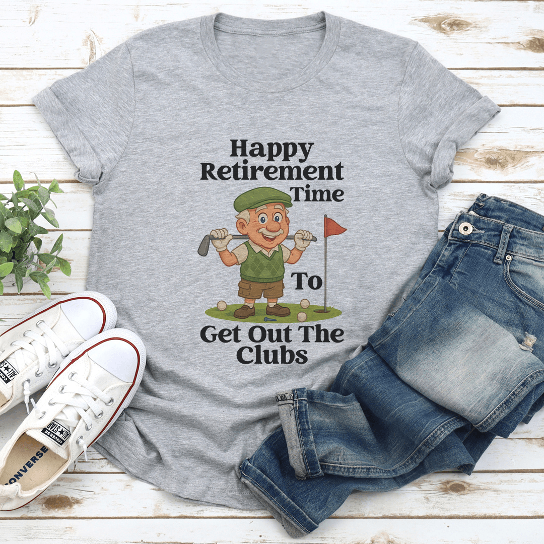 Happy Retirement Time To Get Out The Clubs Tree M Athletic Heather