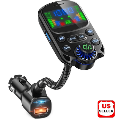 Wireless Car Bluetooth FM Transmitter MP3 Radio Adapter, Hands Free, 3 Port USB Charger, Universal Compatibility Wireless Car Bluetooth FM Transmitter MP3 Radio Adapter, Hands Free, 3 Port USB Charger, Universal Compatibility