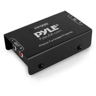 Pyle PRO Phono Turntable Pre Amplifier, Hi Fi Audio Preamp For MM Turntables With RCA Input & Output, Ground Terminal Pyle PRO Phono Turntable Pre Amplifier, Hi Fi Audio Preamp For MM Turntables With RCA Input & Output, Ground Terminal