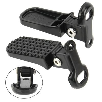Bike Rear Pedal Set, Foldable Bicycle Rear Foot Peg With Anti Slip Design, Replacement Footrest For Electric & Bikes Bike Rear Pedal Set, Foldable Bicycle Rear Foot Peg With Anti Slip Design, Replacement Footrest For Electric & Bikes