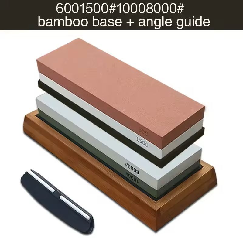 Knife Sharpening Stone Set Multi Stage White Corundum Whetstone 4 Pcs Set 3