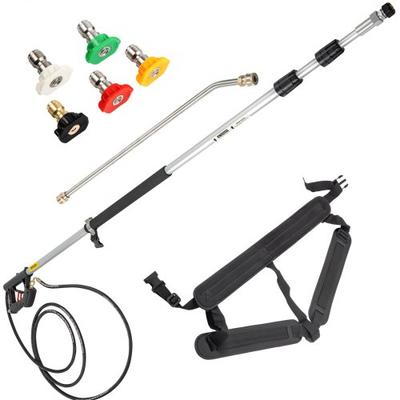 Telescoping Pressure Washer Wand, Adjustable Power Washer Extension Wand 4000PSI GPM With Belt Strap, Quick Connect Telescoping Pressure Washer Wand, Adjustable Power Washer Extension Wand 4000PSI GPM With Belt Strap, Quick Connect