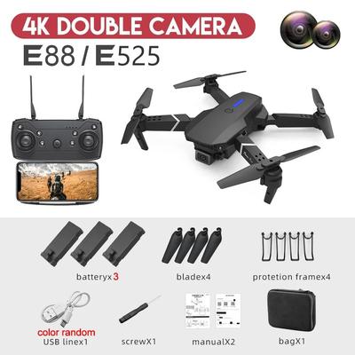 2024 E88Pro Foldable RC Drone With 4K Camera And 3 Batteries version 2