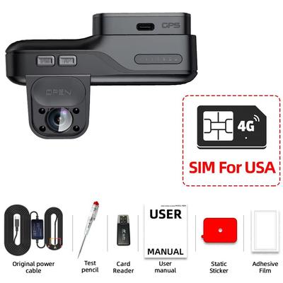 E ACE 4G LTE Dash Cam With GPS & Remote Live View Dual Lens Night Vision Car Recorder For Safety & Surveillance b65 usa Sim Card 128g