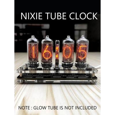 IN8 Nixie Glow Tube Clock 4 Digit, Solid Wood Desk Alarm, Digital IN8 Glow Tube, USB Power, Plug In Design Basic Version IN8 Nixie Glow Tube Clock 4 Digit, Solid Wood Desk Alarm, Digital IN8 Glow Tube, USB Power, Plug In Design Basic Version