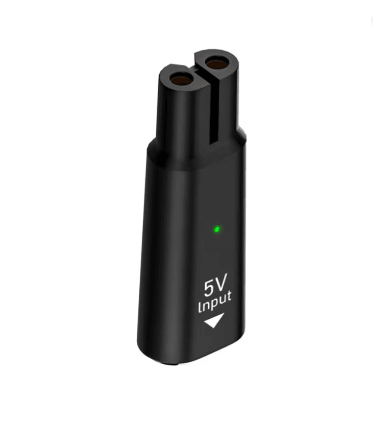 Universal 5V USB C Shaver Adapter For Philips OneBlade Series black