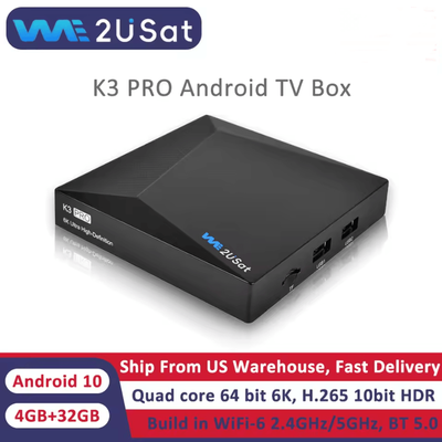 We2uSat K3 Pro Android 10 Streaming Media Box 6K HDR With WiFi 6 And Voice Control We2uSat K3 Pro Android 10 Streaming Media Box 6K HDR With WiFi 6 And Voice Control