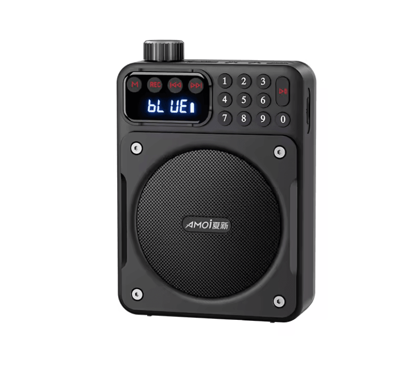 Mini Digital FM Radio Speaker With Bluetooth 5.3 USB TF Card Slot And Voice Amplifier yf 0827 black
