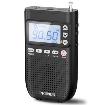 J 618 Bluetooth AM FM Portable Radio Digital MP3 Player With Speaker, USB C Charging & 2000mAh Battery eu