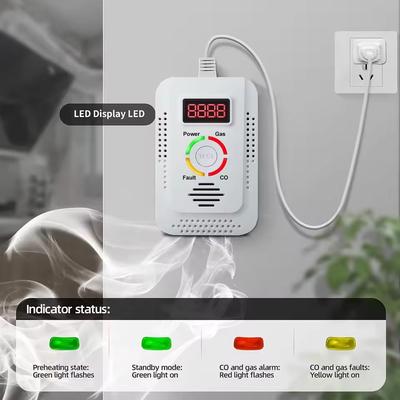 2 In 1 Natural Gas And Carbon Monoxide Detector For Home Safety 2 In 1 Natural Gas And Carbon Monoxide Detector For Home Safety
