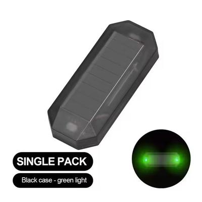 Solar LED Car Warning Light Simulated Anti Theft Alarm Strobe Security Lamp green