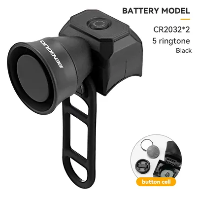 Mini USB Rechargeable Bicycle Horn, Waterproof Electronic Bike Bell For Mountain Bike, Kid Scooter & Riding Equipment d