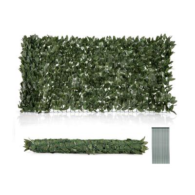 Artificial Lily Leaf Privacy Fence For Balcony, Garden & Deck, Realistic 3D Faux Green Wall Panel For Indoor Outdoor Artificial Lily Leaf Privacy Fence For Balcony, Garden & Deck, Realistic 3D Faux Green Wall Panel For Indoor Outdoor