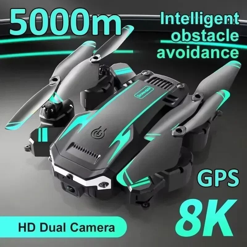 5G GPS Drone With Obstacle Avoidance And 8K Dual Camera For Aerial Photography And Video yellow Dual 8k 1b