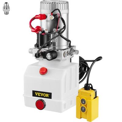 Quart Single Acting Hydraulic Pump For Dump Trailer, DC Power Unit With Plastic Reservoir & Remote Unloading System Quart Single Acting Hydraulic Pump For Dump Trailer, DC Power Unit With Plastic Reservoir & Remote Unloading System