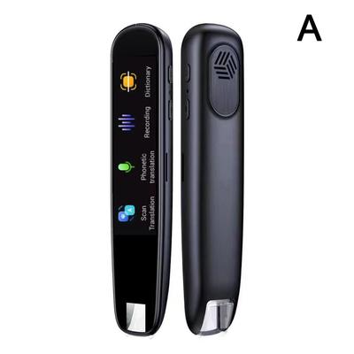 Offline Translation Pen, 123 Languages Translator Device With OCR Scan, Voice Recording & Photo Translation For Student black