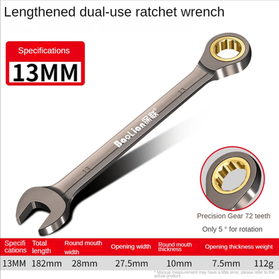 Universal Adjustable Torque Wrench 822mm Torx Ratchet Spanner For Car And Bike Repair 13mm
