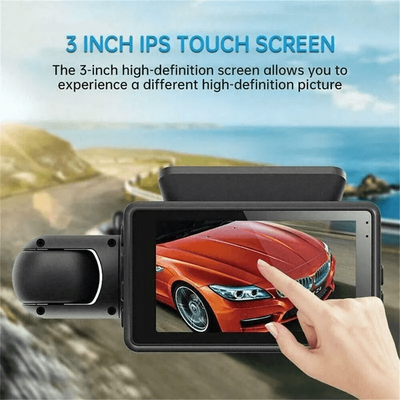 1080P Dual Lens Car DVR Dash Cam Video Recorder With G Sensor, Front And Inside Camera, Night Vision, Parking Mode, Loop 1080P Dual Lens Car DVR Dash Cam Video Recorder With G Sensor, Front And Inside Camera, Night Vision, Parking Mode, Loop