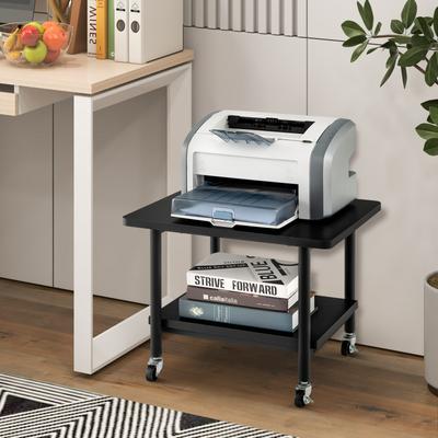 Under Desk Printer Stand With Storage Shelf & Lockable Wheels Heavy Duty Mobile Printer Cart With 360 Swivel Casters Under Desk Printer Stand With Storage Shelf & Lockable Wheels Heavy Duty Mobile Printer Cart With 360 Swivel Casters