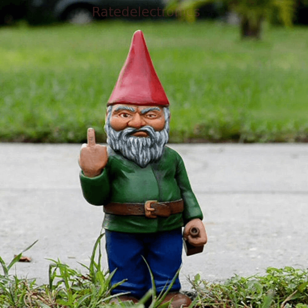 Naughty Garden Gnome Lawn Ornament, Funny Middle Finger Gnome For Indoor & Outdoor Garden Decor Naughty Garden Gnome Lawn Ornament, Funny Middle Finger Gnome For Indoor & Outdoor Garden Decor
