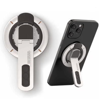 MagSafe Magnetic Finger Ring Grip And Stand For IPhone 12 To 16 white