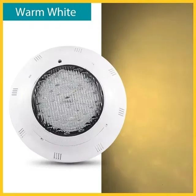 LED RGB Underwater Swimming Pool Light With Remote Control And Multiple Watt Options AC12V Waterproof IP68 45 W 300 Mm Diameter warm White