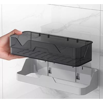 Sturdy Shower Caddy Wall Mounted, Space Saving Bathroom Shelf Rack & Bath Storage Holder Sturdy Shower Caddy Wall Mounted, Space Saving Bathroom Shelf Rack & Bath Storage Holder