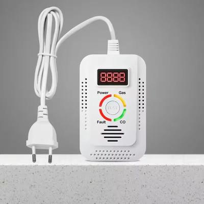 2 In 1 Natural Gas And Carbon Monoxide Detector For Home Safety Monitoring eu Plug