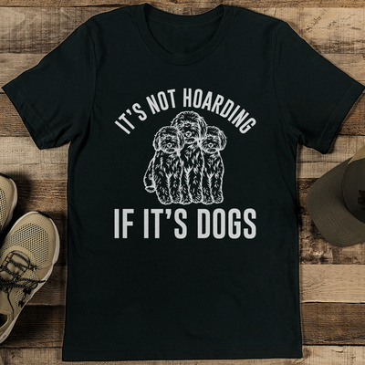 Its Not Hoarding If Its Dogs Tee 2XL Black Heather