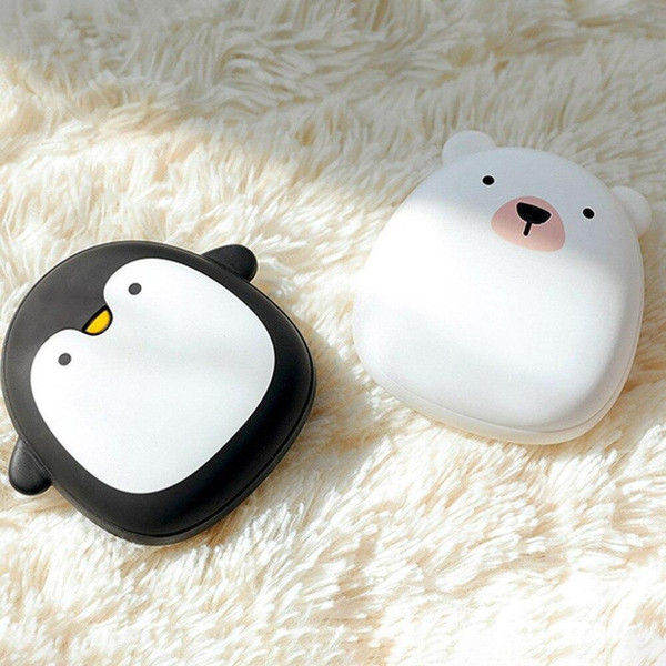 Cute Rechargeable USB Hand Warmer & Power Bank CozyCharge Animal Designs Penguin