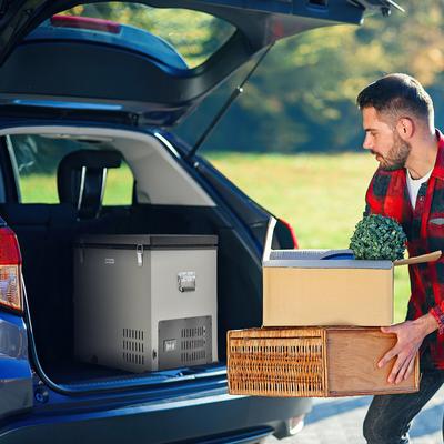 68 Quart Car Refrigerator With Compressor, DC 12 24V & AC 100 240V Portable Cooler For Road Trips 68 Quart Car Refrigerator With Compressor, DC 12 24V & AC 100 240V Portable Cooler For Road Trips