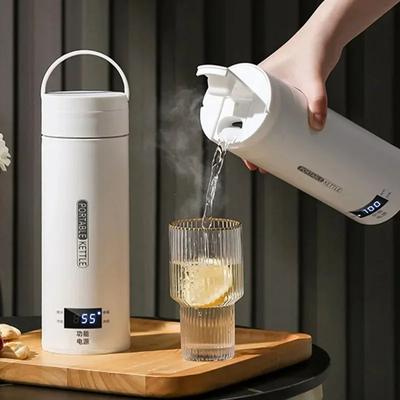 Portable Electric Kettles For Travel, Tea & Coffee Kettle With Anti Scald Water Thermal Cup Portable Electric Kettles For Travel, Tea & Coffee Kettle With Anti Scald Water Thermal Cup