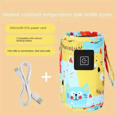 USB Milk Water Warmer, Travel Stroller Insulated Bag, Nursing Bottle Heater, Portable Bottle Feeding Warmer, Christmas, style C