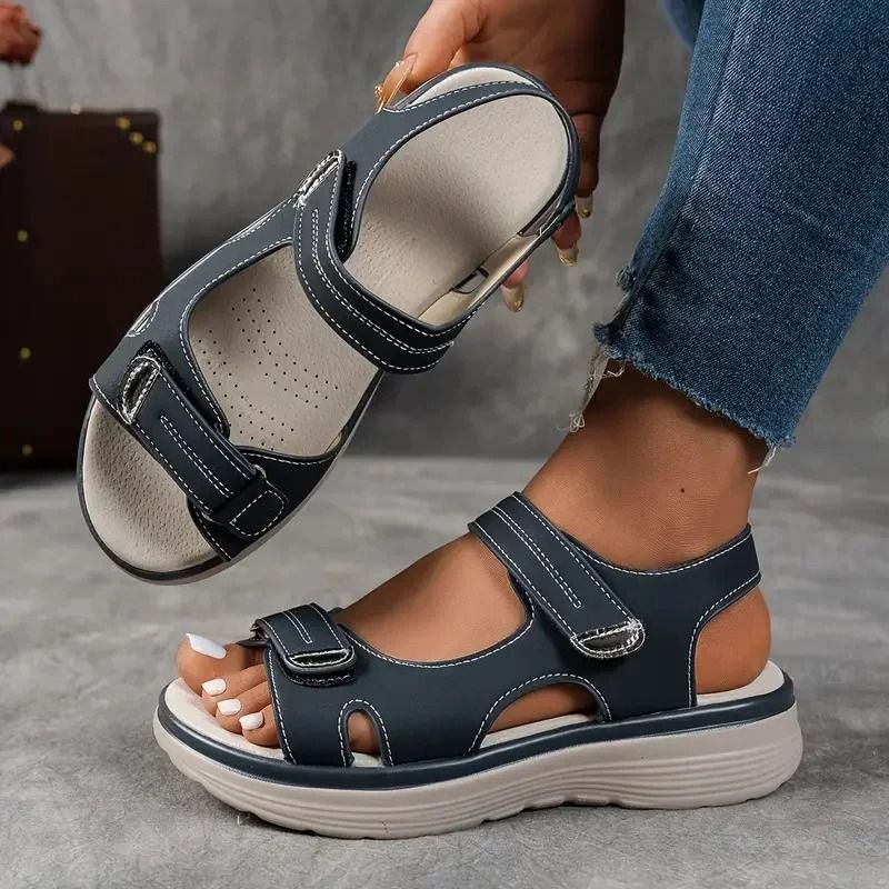 Women Platform Sports Sandals With Thick Sole And Non Slip Design For Summer Outdoor Use us 8.5 blue