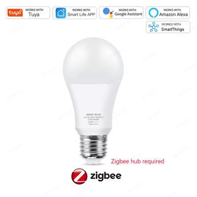 Smart Tuya Zigbee LED Light Bulb, WiFi RGB Cool Warm White Smart Bulb Works With Alexa & Google Home For Room Decor zigbee 18w