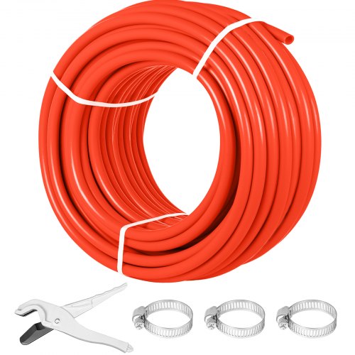 Oxygen Barrier Tube Coil EVOH PEX B Pipe, Red Flexible PEX Tubing For Residential & Commercial Radiant Floor Heating Oxygen Barrier Tube Coil EVOH PEX B Pipe, Red Flexible PEX Tubing For Residential & Commercial Radiant Floor Heating