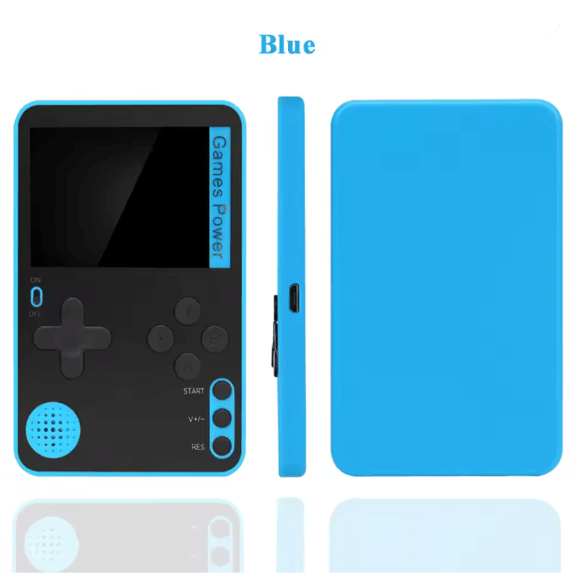 Pocket Retro Mini Handheld Console 500 Classic Games k10 Blue