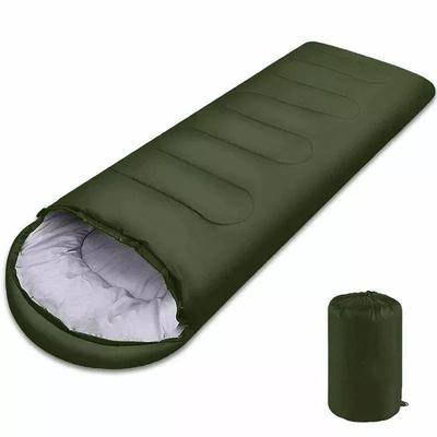 Lightweight 4 Season Camping Sleeping Bag Warm Envelope Design For Backpacking & Outdoor Adventures green